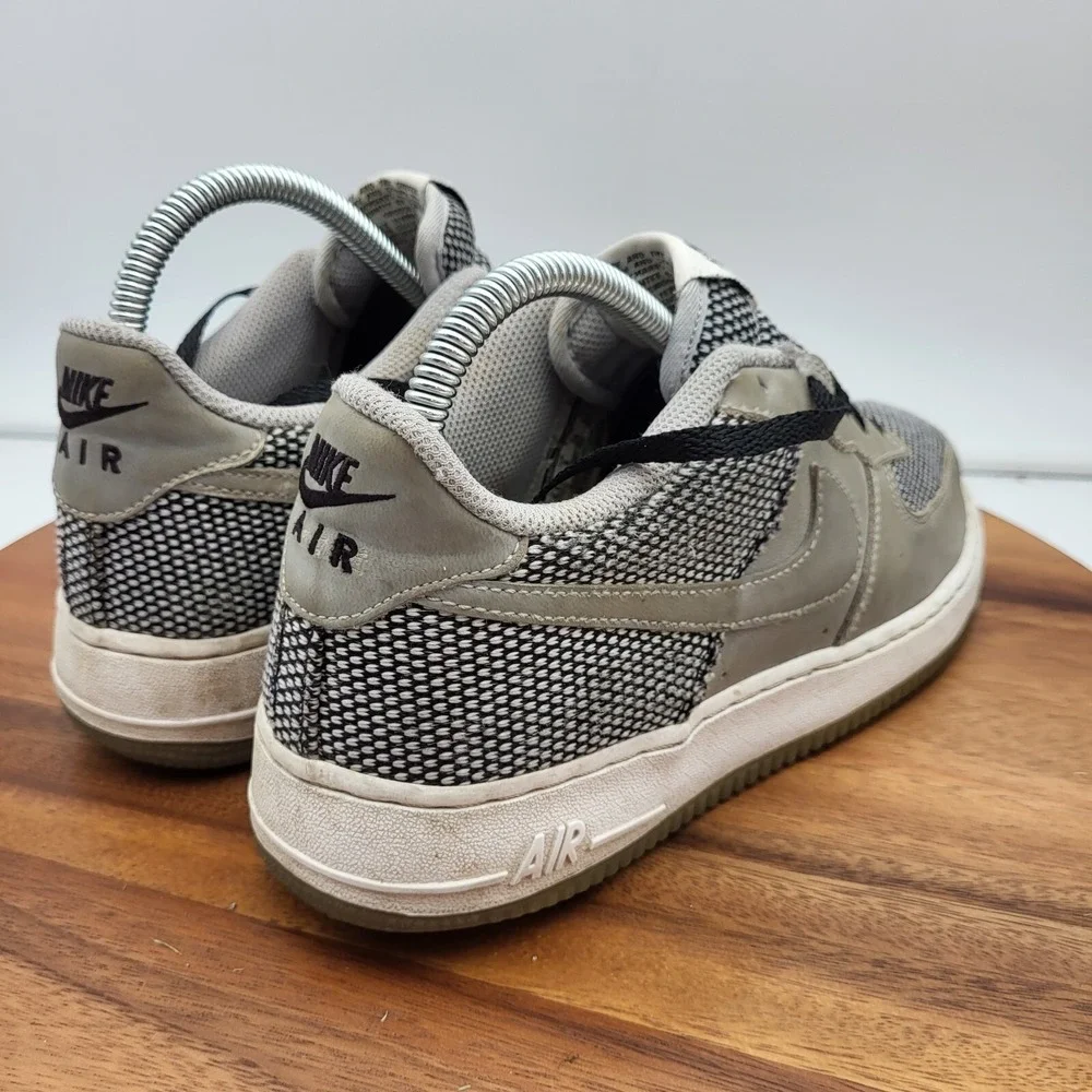 Nike Air Force 1 Premium Shoes Boys 6.5Y (GS) Cool Grey Gray 748981-005 Sneakers